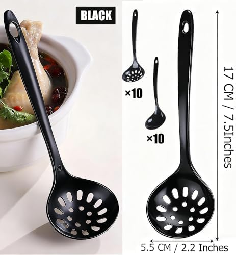 Large Plastic Serving Spoons, Disposable Heavy Duty Serving Spoons, Long Handle - Image 2
