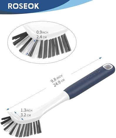 ROSEOK Dish Brush, Dish Scrubber, Nylon Bristles - Image 4