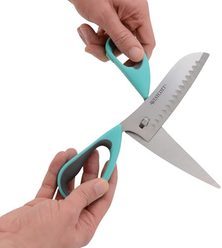 Westcott Titanium-Bonded Soft Handle Kitchen Pizza Scissors - Image 6