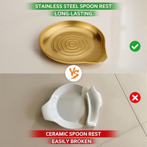 VanlonPro Kitchen Stainless Steel Spoon Rest - Image 4