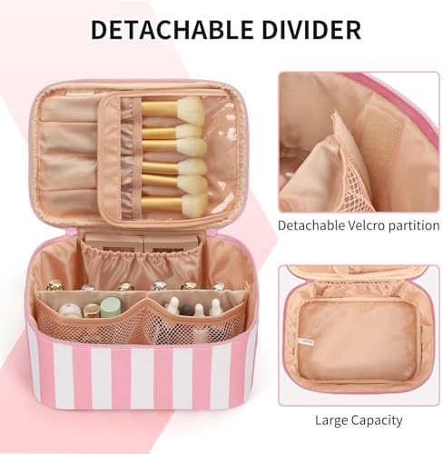 OCHEAL Makeup Bag, Travel Makeup Organizer Bag, Large Capacity Cosmetic Bags - Image 2