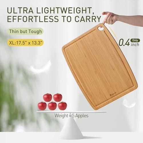 Lightweight Durable Bamboo Cutting Board - Image 3