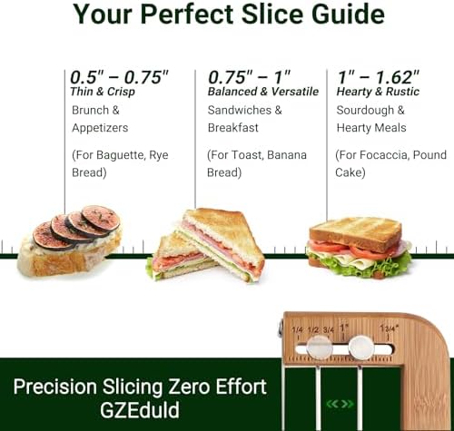 Adjustable Bread Slicer – Serrated Stainless Steel Blade - Image 3