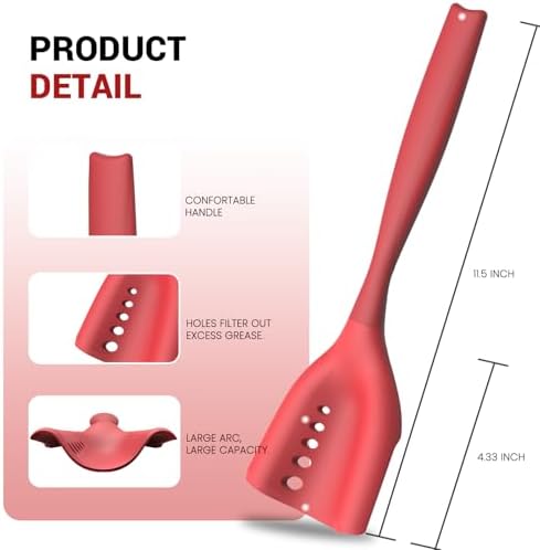 2Pack Meat Chopper Mincing Spatula, Silicone Grinder - Image 3