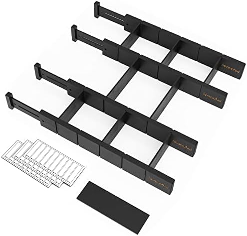 SpaceAid Bamboo Drawer Dividers by SpaceAid