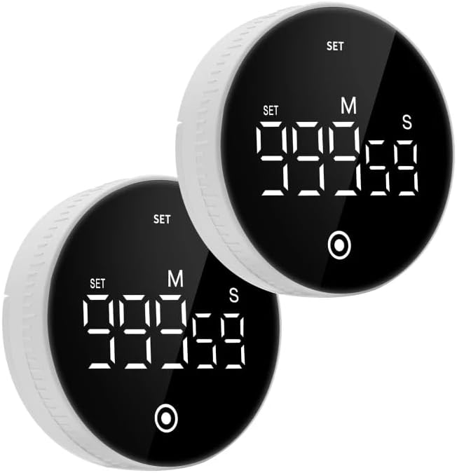 Digital Kitchen Timer, Magnetic Visual Countdown Countup Timer by FWinner