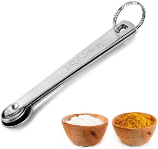 LIUSM Mini Stainless Steel Measuring Spoons Set - Image 5