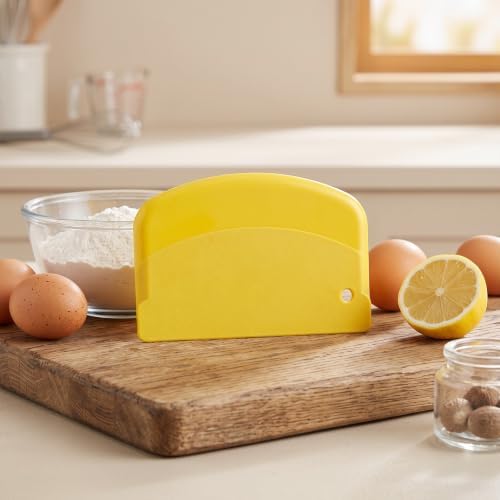 7Pcs Dough Scraper, Flexible Plastic Bench Bowl Scraper - Image 7