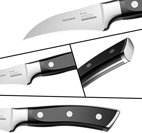 OAKSWARE Bird Beak Paring Knife, 2.75 Inch Razor-Sharp Pro Tourné Knife - Image 4