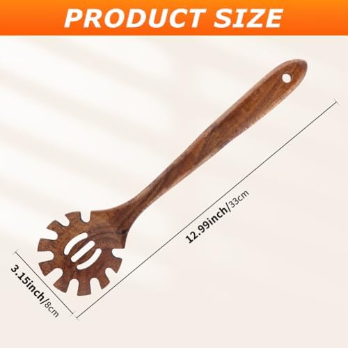 Wooden Spaghetti Spoon, Pasta Spoon - Image 2