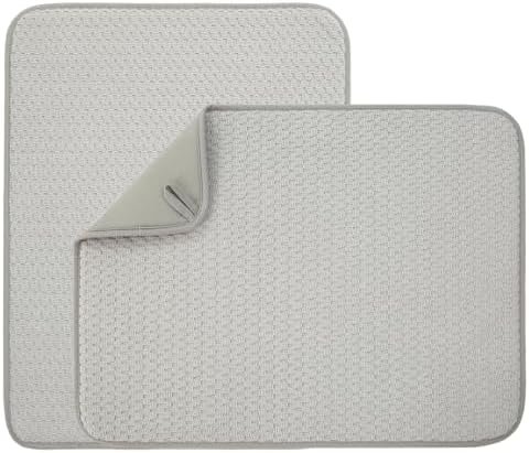 2 Pack Microfiber Dish Drying Mat by VESHE