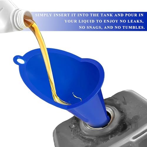 2PCS Oil Funnel, Flexible Multi-Function Automotive Oil Funnel, Spill-Proof - Image 4