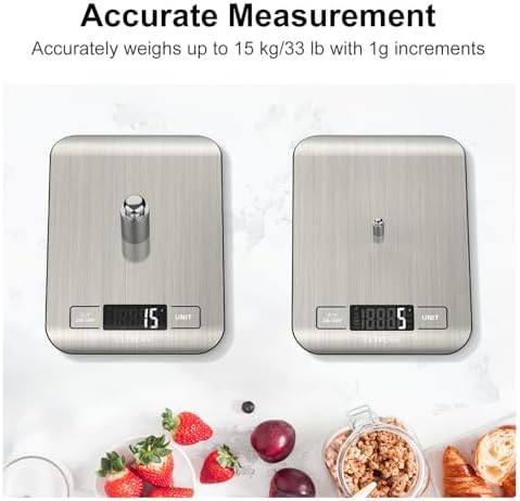 Ultrean Food Scale, 33lb Digital Kitchen Scale - Image 4