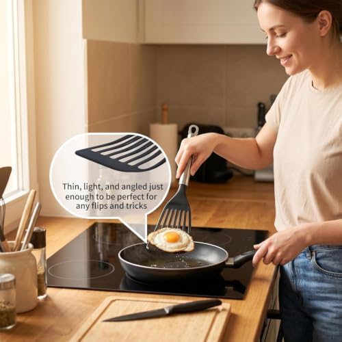 KSENDALO 2 Pack Thin Flexible Fish Spatula - Image 2