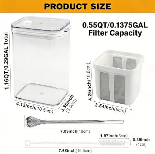 1100ml Greek Yogurt Maker & Strainer - Image 2