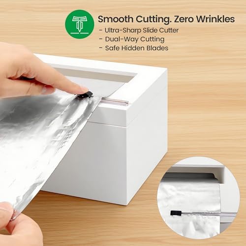 Libreshine 12-Inch Bamboo Plastic Wrap Dispenser - Image 4