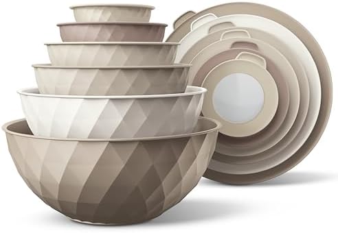 COOK WITH COLOR Mixing Bowls with Lids by CookwithColor
