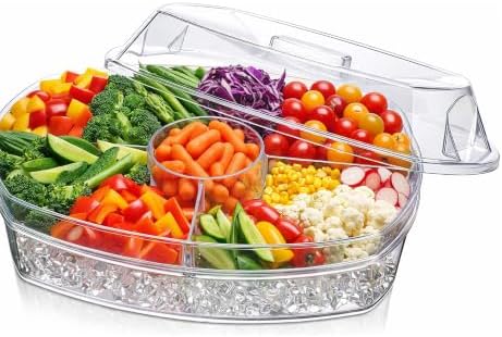 Outset Chilled Serving Platter, 5 Compartment - Image 6