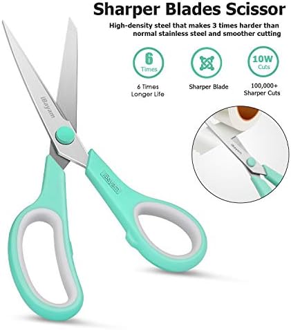 iBayam 8" Heavy Duty Scissors All Purpose - Image 4