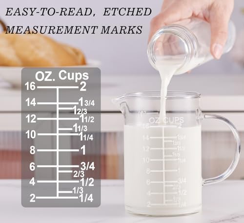 Ackers Etched Graduated Glass Measuring Cup - Image 4