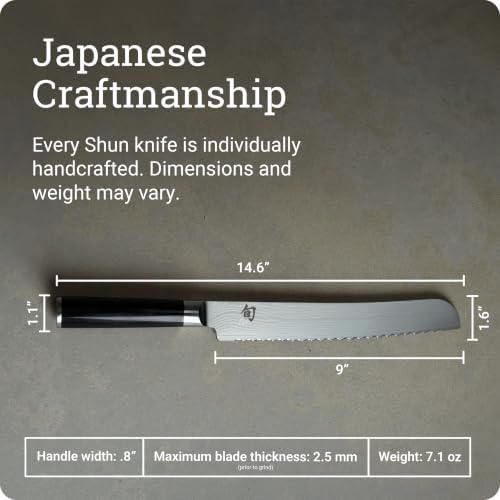 Shun Classic 9" Bread Knife - Image 5