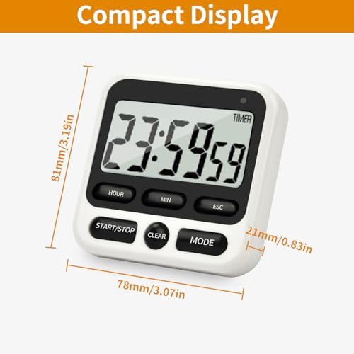 2Pack Digital Kitchen Timer 24 Hour - Image 2