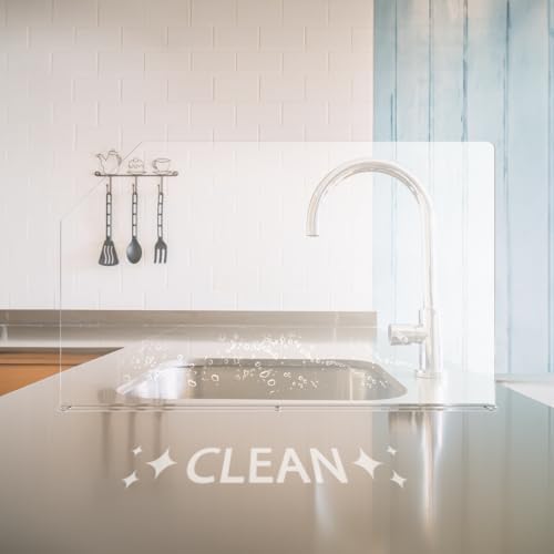 Medical Sink Splash Guard with Easy Reach Cutaway Clear Acrylic Portable Shield - Image 5