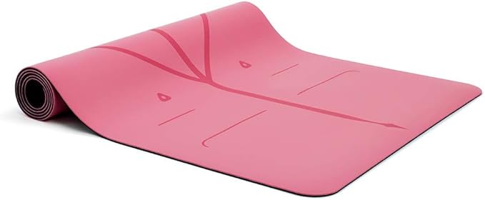 Liforme Original Yoga Mat – Free Yoga Bag Included - Patented Alignment System, Warrior-like Grip, Non-slip, Eco-friendly, sweat-resistant, long, wide, 4.2mm thick mat for comfort