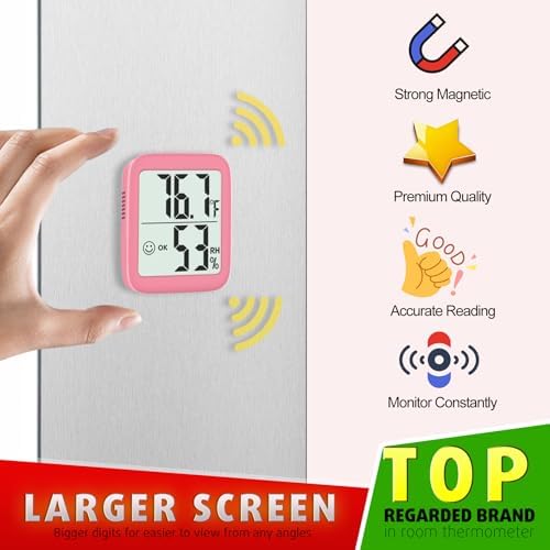 Antonki 2 Pack Room Thermometer Indoor Hygrometer - Image 3