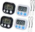 2 Pack Small Digital Kitchen Timer Magnetic Back and On/Off, Classroom Timers by Soseelnee