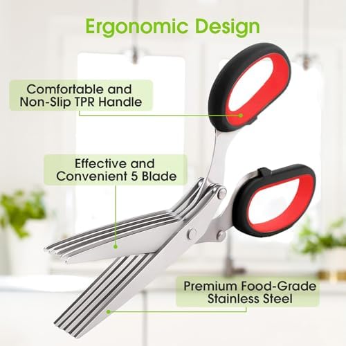 Upgraded Herb Scissors, Herb Shears Cutter Tool, - Image 2