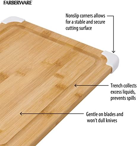 Farberware Nonslip Bamboo Cutting Board - Image 4