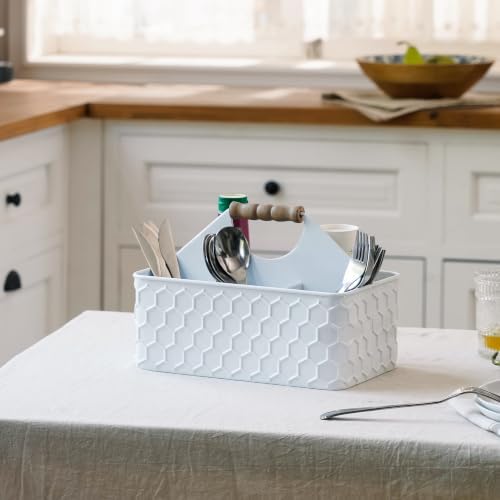 Metal Silverware Caddy for Party, Kitchen Flatware Holder - Image 2