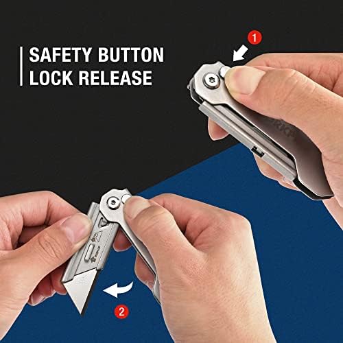 WORKPRO 3-Pack Folding Utility Knife - Image 3