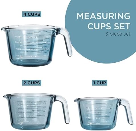COOK WITH COLOR Glass Measuring Cups - Image 2