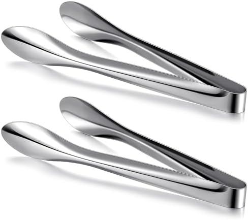 2 Pack Silver Polished Serving Tongs 12 Inch by Yiyiring