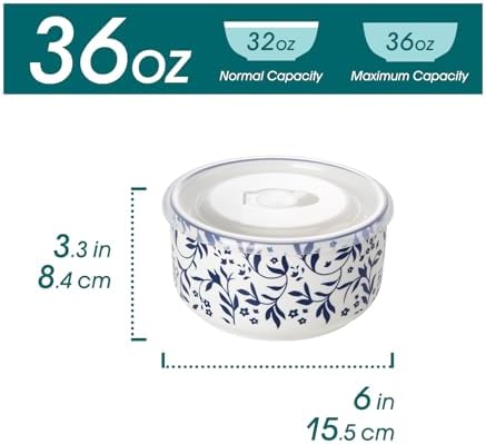 vancasso 36 Oz Ceramic Serving Bowls - Image 2