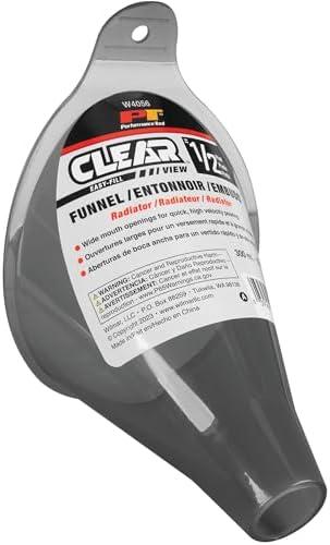 Performance Tool W4056 Clear View Easy-Fill Funnel, 1/2 Pint by PerformanceTool