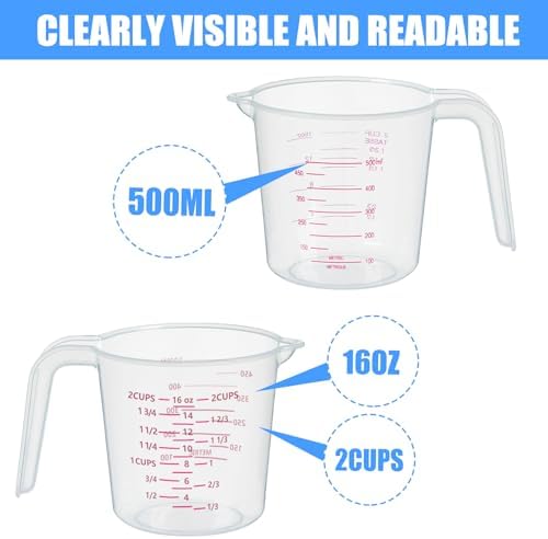 DTDNZKN 3 Pack Measuring Cups, 500ml &1000ml - Image 2