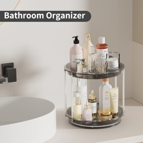 Rotating Makeup Organizer, Perfume Skincare Holder, 2 Tier 9 Inch - Image 5