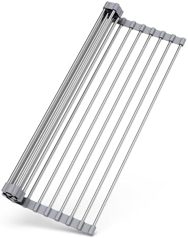Over Sink Dish Drying Rack, Roll Up Dish Drying Rack by Unknown