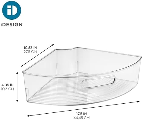 iDesign Clear Plastic 1/4 Wedge Bin - Image 4