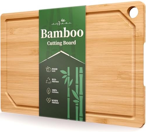 Kitsure Bamboo Cutting Board for Kitchen by Kitsure