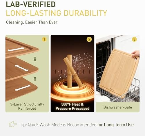 Lightweight Durable Bamboo Cutting Board - Image 2