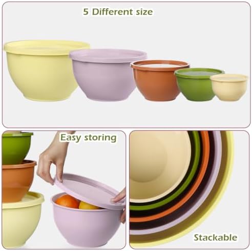 Greentainer Plastic Mixing Bowls - Image 6