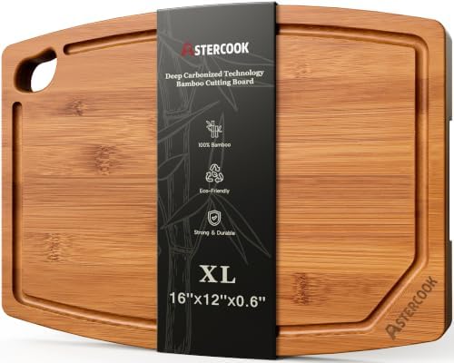 Astercook Large Bamboo Cutting Board by Astercook