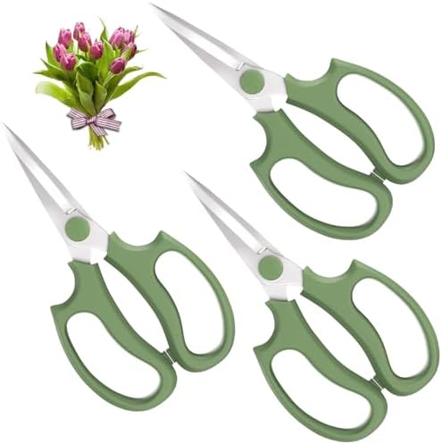 Housolution Flower Scissors, Avocado Green by Housolution