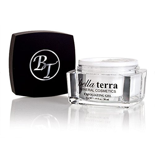 Bellaterra Cosmetics Mineral Exfoliating Gel – Gentle Cleansing, Vegan, Paraben-Free, 1.69 Fl Oz, Soft & Glowing Skin