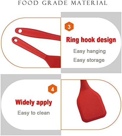 2 Pieces Mini Spatula Small Spatula Brownie Serving Set Flexible Nonstick - Image 5