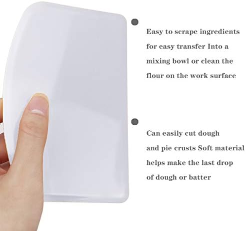 DOERDO Flexible Food Safe Plastic Dough Scraper, - Image 4